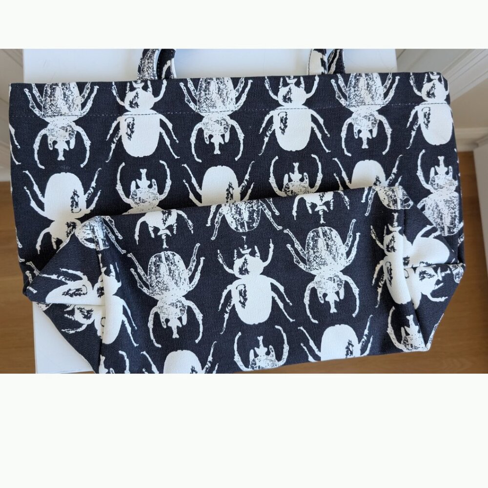 NWOT India Hicks Eleuthera Beetle Canvas Tote - Carry-All - Picture 5 of 5